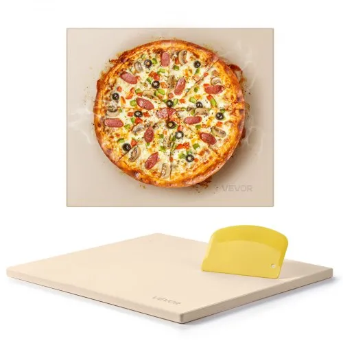 VEVOR Pizzastein Backstein 406 x 355 mm, rechteckiger Cordierit-Pizzastein, große Steinplatte mit Schaber, 1,5 cm dick, hitzebeständig, geeignet für Küchenofen Brotbacken Pizzabacken Grillen VEVOR Pizzastein Backstein 406 x 355 mm, rechteckiger Cordierit-Pizzastein, große Steinplatte mit Schaber, 1,5 cm dick, hitzebeständig, geeignet für Küchenofen Brotbacken Pizzabacken Grillen