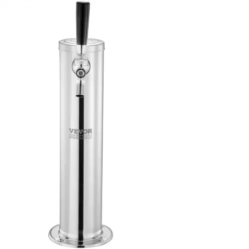 VEVOR Kegerator-Bierturm-Kit, Einzelzapfhahn-Bierumrüstsatz, Edelstahl-Fass-Bierturm-Zapfanlage mit Doppelmessgerät W21.8-Regler und S-System-Fasskupplung für Partys zu Hause – Bild 8