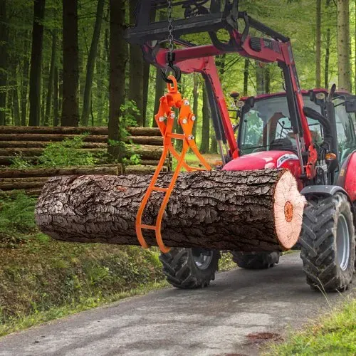 VEVOR Forstzange 1500kg Tragfähigkeit Rückezange Max. Öffnung 934,8mm Holzzange 955x340x263mm Hebezange Holzgreifer Verladezange Schleppzange Holzpackzange für Traktoren Lastkraftwagen Gabelstaplern – Bild 7