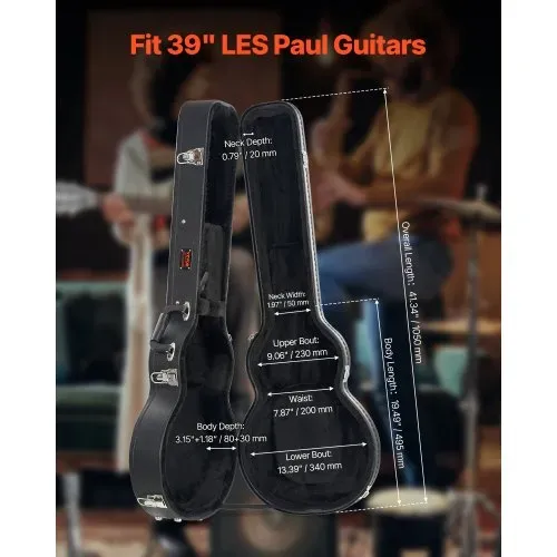 VEVOR Gitarrenkoffer Hartschalenkoffer Westerngitarre LES Paul-Gitarre 41,34 inch /105cm VEVOR Gitarrenkoffer Hartschalenkoffer Westerngitarre LES Paul-Gitarre 41,34 inch /105cm