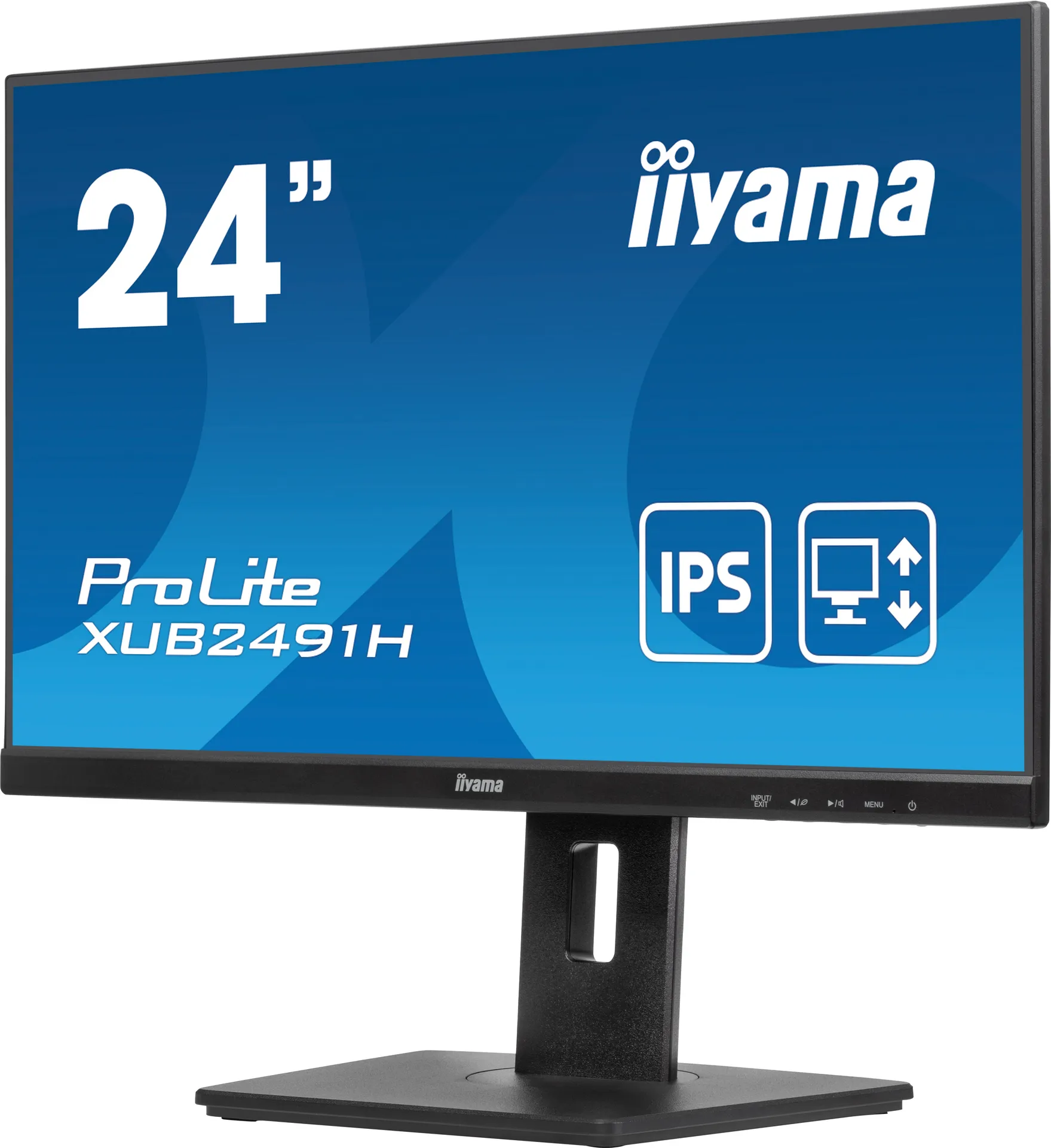 iiyama ProLite 24" (60.5 cm) Monitor mit IPS-Panel-Technologie, 100Hz Bildwiederholfrequenz und einem 150 mm höhenverstellbaren Standfuß – Bild 4