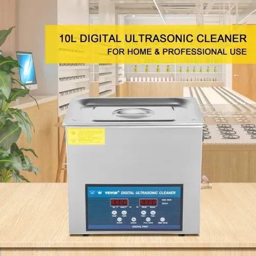 VEVOR Ultraschallreiniger 10L, Ultraschall Reinigungsgerät 260W , Zweifrequenz-Ultraschallreiniger, Schmuckreiniger Ultraschall Ultraschallreiniger Ultraschallreinigungsgerät Brille mit LED-Bildschirm VEVOR Ultraschallreiniger 10L, Ultraschall Reinigungsgerät 260W , Zweifrequenz-Ultraschallreiniger, Schmuckreiniger Ultraschall Ultraschallreiniger Ultraschallreinigungsgerät Brille mit LED-Bildschirm