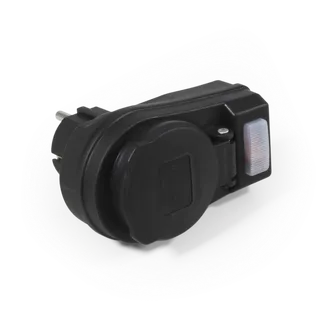 Steckdosenadapter McPower mit Schalter, 230V/3500W, IP44 – für Außen Steckdosenadapter McPower mit Schalter, 230V/3500W, IP44 – für Außen
