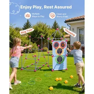 VEVOR 225 tlg. Konstruktionsspielzeug Fort Bausatz für Kinder ab 5 Jahren, Lernspiel für Unterstützung von Räumlichem Denken & Kreativität, DIY-Bauspielzeug mit Wurfspiel, inkl. Aufbewahrungstasche VEVOR 225 tlg. Konstruktionsspielzeug Fort Bausatz für Kinder ab 5 Jahren, Lernspiel für Unterstützung von Räumlichem Denken & Kreativität, DIY-Bauspielzeug mit Wurfspiel, inkl. Aufbewahrungstasche