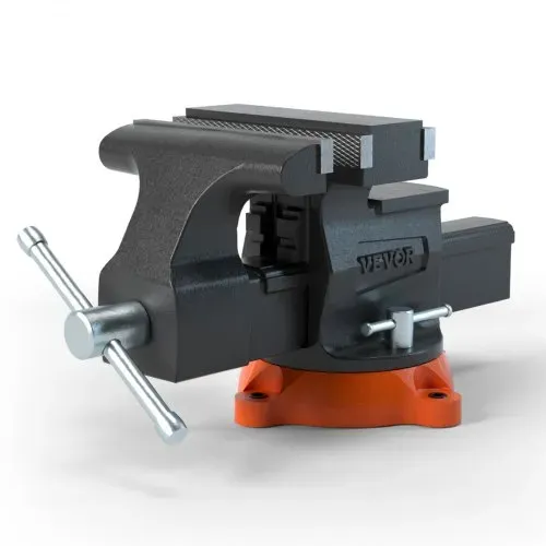 VEVOR 16,7cm Schraubstock 360° Drehbar Sphäroguss Werkbankschraubstock 7,2x7,7cm Amboss Schraubstock 16,5-23,5 Backenöffnung Parallelschraubstock Zwei-Wege-Backen zum Schärfen Schleifen Schneiden – Bild 9