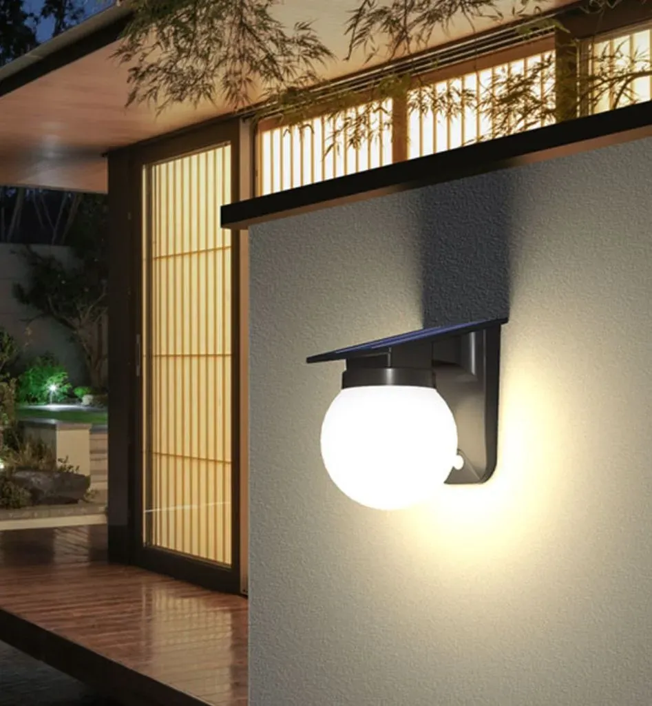Synergy 21 LED Wand Akku Solar Lampe - Ball milky - – Bild 7