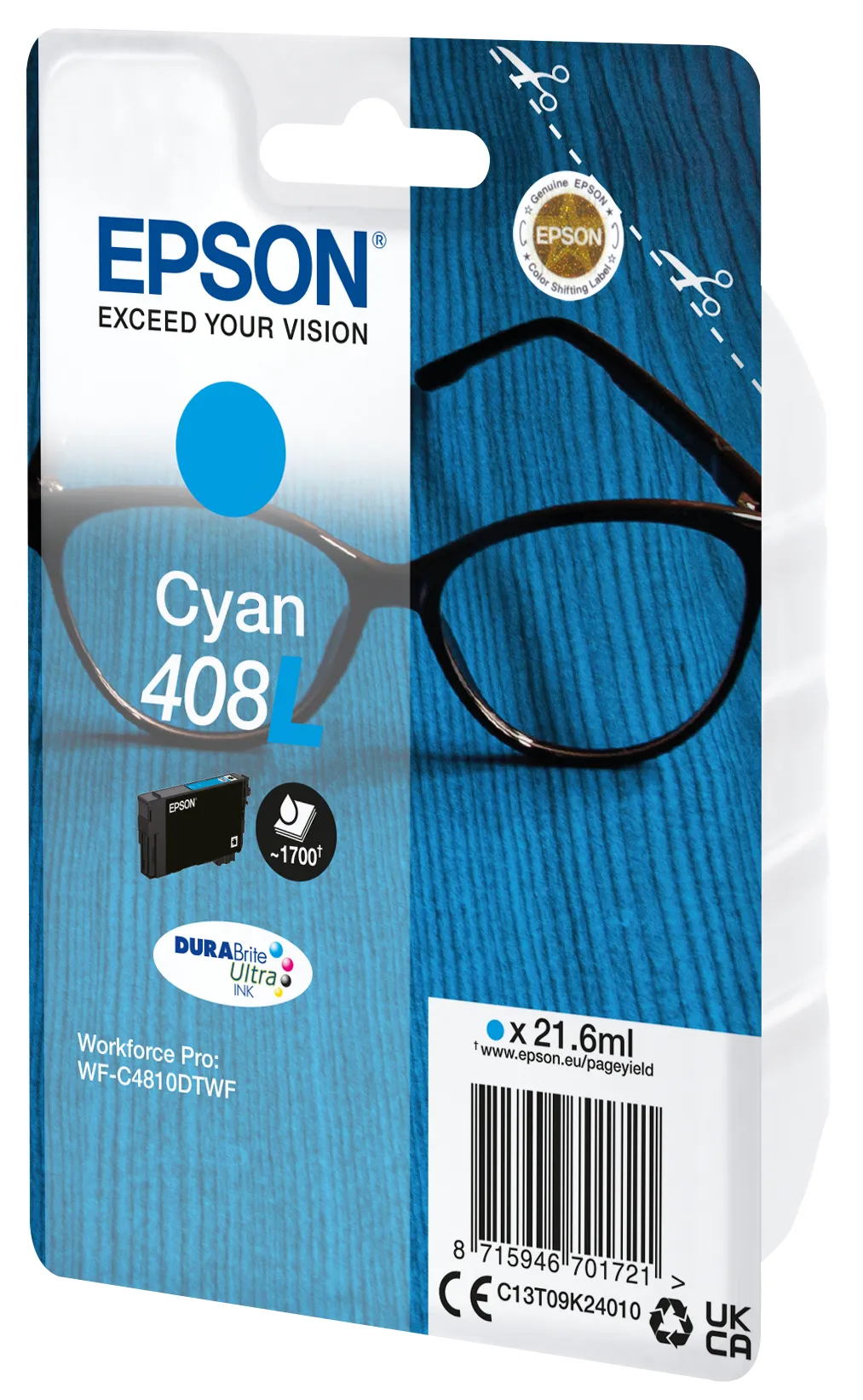 Epson Singlepack Cyan 408L DURABrite Ultra Ink – Bild 2