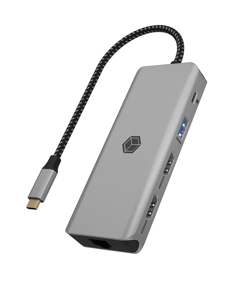 ICY BOX IB-DK4012-CPD, 9 in 1 USB Type-C® Notebook DockingStation, 2x HDMI ICY BOX IB-DK4012-CPD, 9 in 1 USB Type-C® Notebook DockingStation, 2x HDMI