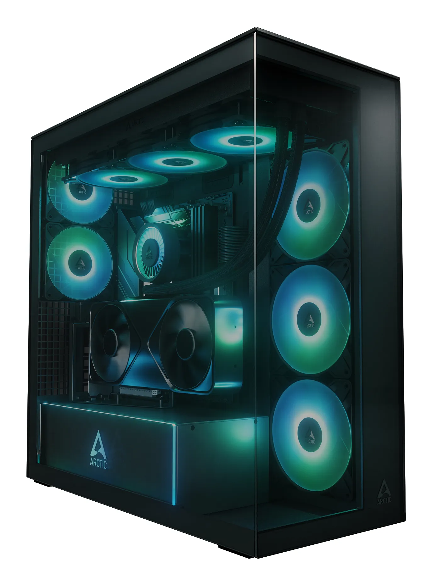 ARCTIC Xtender VG (Black) Premium E-ATX PC-Gehäuse mit vertikaler GPU-Montage ARCTIC Xtender VG (Black) Premium E-ATX PC-Gehäuse mit vertikaler GPU-Montage