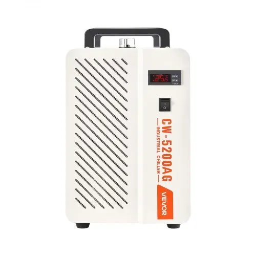 VEVOR Industrieller Wasserkühler 1,6 kW, Wasserkühlsystem mit Kompressor, 7-L-Tank, max. Durchfluss 13 L/min, Industrial Water Chiller für CO2-Lasergravur- & -schneidmaschinen – Bild 10