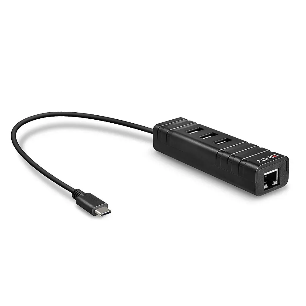 Lindy 43249 Schnittstellen-Hub USB 3.2 Gen 1 (3.1 Gen 1) Type-C 5000 Mbit/s Schwarz Lindy 43249 Schnittstellen-Hub USB 3.2 Gen 1 (3.1 Gen 1) Type-C 5000 Mbit/s Schwarz