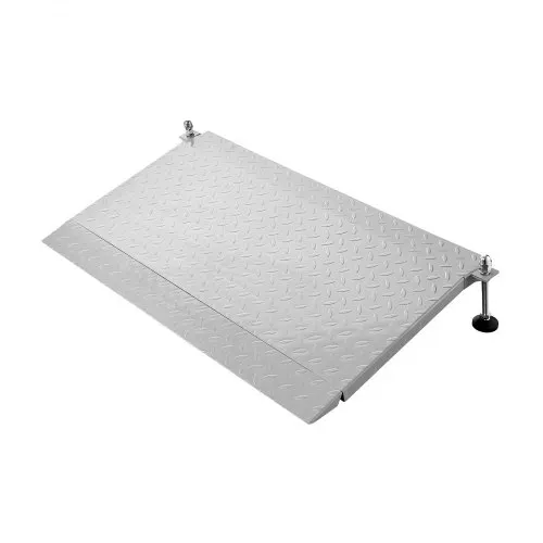 VEVOR Schwellenrampe 980x600mm, 453,6kg Belastbare Rollstuhlrampe mit Verstellbarer Höhe, Rutschfeste Metall-Auffahrschiene, Stabile Auffahrrampe für Rollstuhl Scooter Türschwelle Bordsteine Treppen – Bild 8