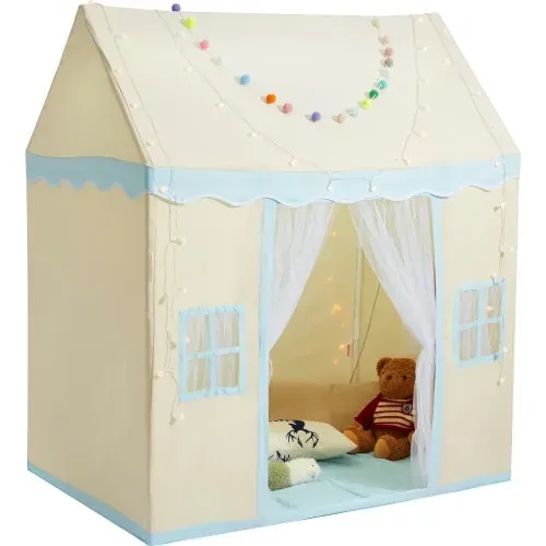 VEVOR Kinderspielzelt, Kinderzelt für Kinder von 1–5 Jahren, Kleinkinderzelt mit Matte und Zeltlampe, Zelt für Kinder mit Fenstern für drinnen und draußen, Spielhaus-Burgzelt – Bild 9