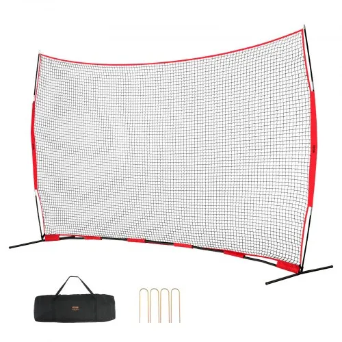 VEVOR Barrikaden-Backstop-Netz, Ballsport-Absperrnetz, 507 x 140 x 312 cm Tragbare Übungsausrüstung mit Tragetasche, Schutzschirm für Baseball, Softball, Fußball Training für den Garten VEVOR Barrikaden-Backstop-Netz, Ballsport-Absperrnetz, 507 x 140 x 312 cm Tragbare Übungsausrüstung mit Tragetasche, Schutzschirm für Baseball, Softball, Fußball Training für den Garten