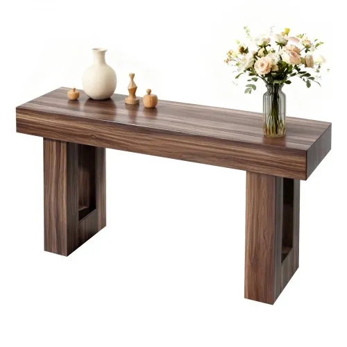 VEVOR Konsolentisch Sofatisch (160 x 35 x 85 cm / L x B x H) schmaler rechteckiger Eingangstisch aus Spanplatte für Flur Schlafzimmer Wohnzimmer Foyer, Flurtisch Beistelltisch Braun VEVOR Konsolentisch Sofatisch (160 x 35 x 85 cm / L x B x H) schmaler rechteckiger Eingangstisch aus Spanplatte für Flur Schlafzimmer Wohnzimmer Foyer, Flurtisch Beistelltisch Braun