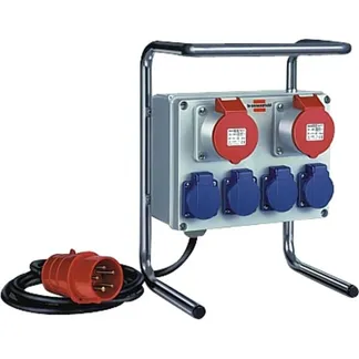 Kompakter Kleinstromverteiler BKV 2/4 G IP44, 6-fach, Steckdosenleiste Kompakter Kleinstromverteiler BKV 2/4 G IP44, 6-fach, Steckdosenleiste