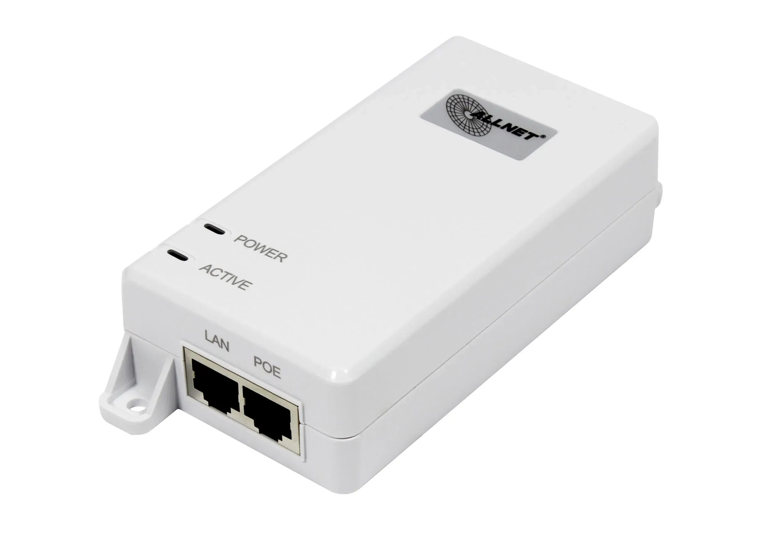 ALLNET PoE Injektor Gigabit PoE & PoE+ (15,4W/30W) / Kunststoffgehäuse / „ALL0488v6“ ALLNET PoE Injektor Gigabit PoE & PoE+ (15,4W/30W) / Kunststoffgehäuse / „ALL0488v6“