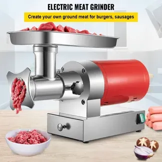 VEVOR elektrischer Fleischwolf 800 W Fleischwolf 300 kg/h, 180 U/min elektrischer Fleischwolf mit 2 Mahlplatten Wurstset, Fleischwolf für hohe Beanspruchung Fleischwolf kommerziell gewerblich VEVOR elektrischer Fleischwolf 800 W Fleischwolf 300 kg/h, 180 U/min elektrischer Fleischwolf mit 2 Mahlplatten Wurstset, Fleischwolf für hohe Beanspruchung Fleischwolf kommerziell gewerblich