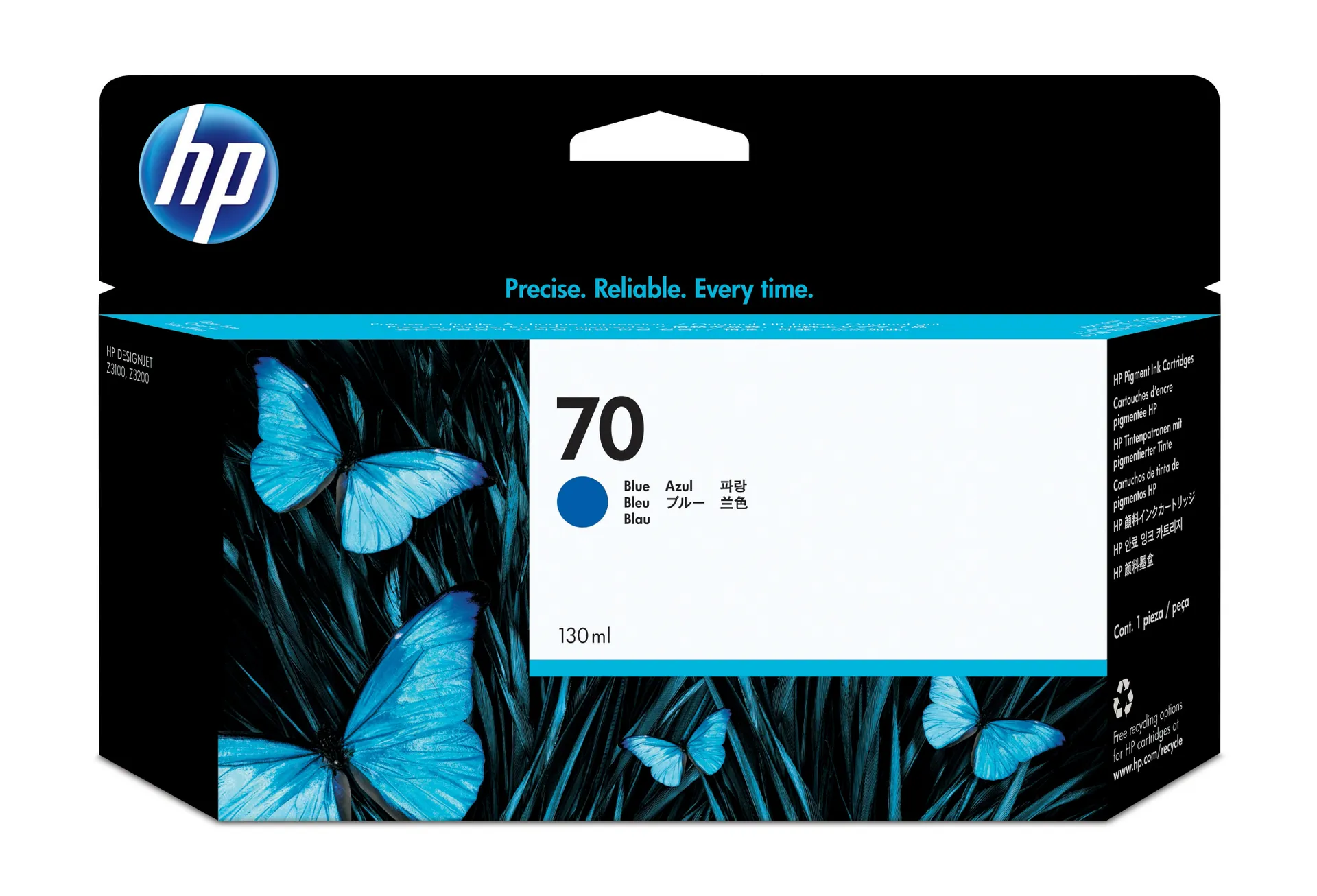 HP 70 Blau Druckerpatrone, 130 ml HP 70 Blau Druckerpatrone, 130 ml
