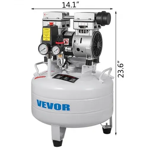 VEVOR 850W Druckluftkompressor 30L Flüsterkompressor Druckluftkompressor ölfrei Luftabgabe – Bild 7
