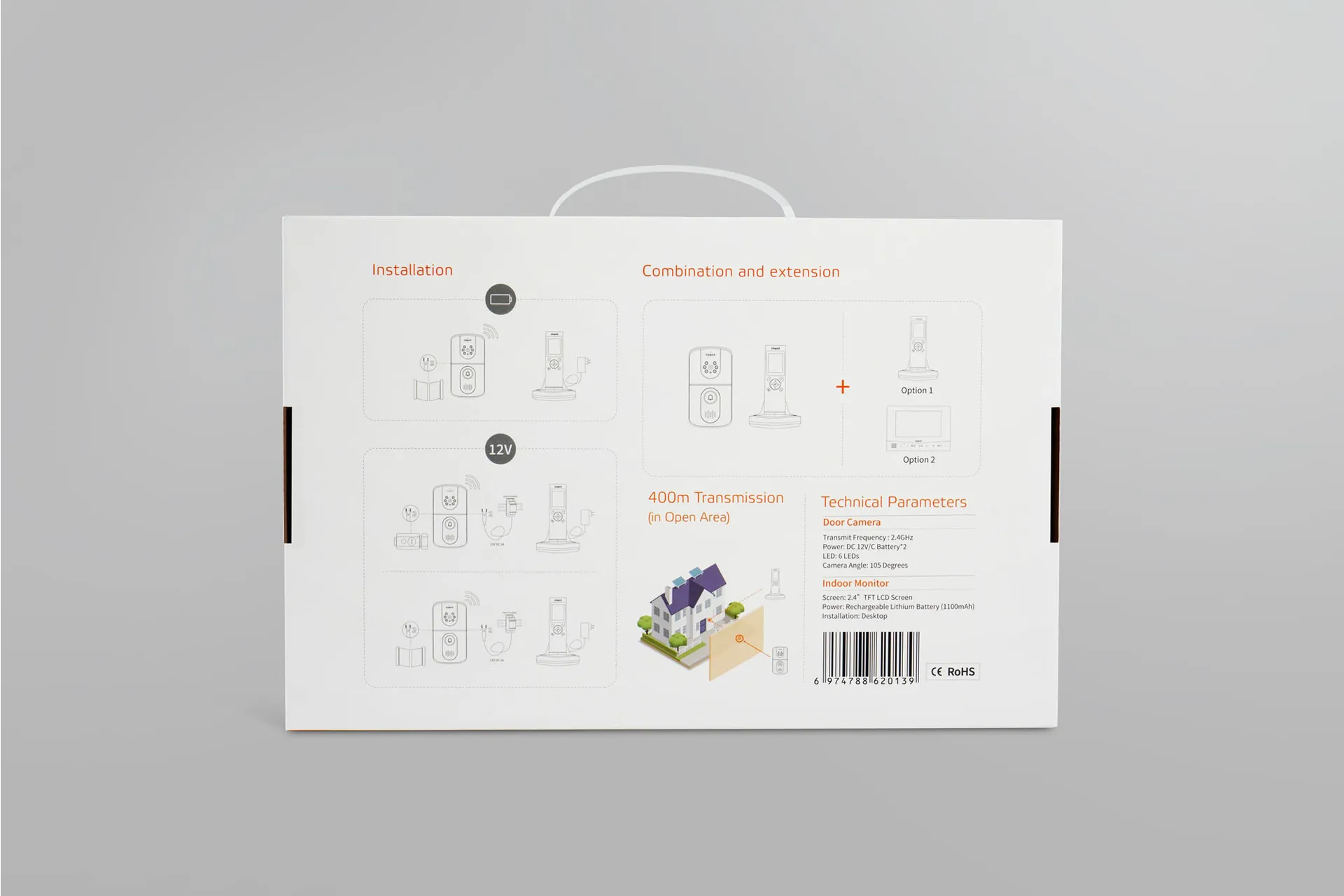 DNAKE DK230 Wireless Doorbell Kit, DC200 & DM30 – Bild 3