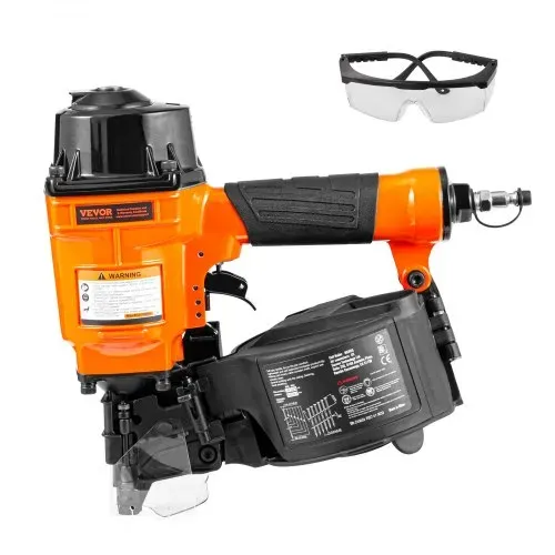VEVOR Coil-Verkleidungsnagler MCN55, 1 Zoll bis 2 1/4 Zoll 15 Grad pneumatischer Verkleidungsnagler, 70-120 PSI Luft-Coil-Nagler für Verkleidungen, Palettenummantelungen, Zäune, Terrassendielen VEVOR Coil-Verkleidungsnagler MCN55, 1 Zoll bis 2 1/4 Zoll 15 Grad pneumatischer Verkleidungsnagler, 70-120 PSI Luft-Coil-Nagler für Verkleidungen, Palettenummantelungen, Zäune, Terrassendielen