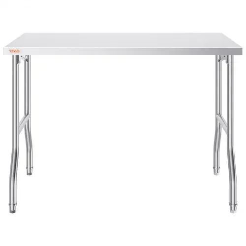 VEVOR Arbeitstisch Küche, 1220 x 610 x 850 mm Arbeitstisch Gastro Edelstahl Zubereitungstisch Gewerbe Küchentisch, Küchen-Esstisch Küchenarbeitsbank Zubereitungstisch Gastrotisch Metzgertisch Küche – Bild 9