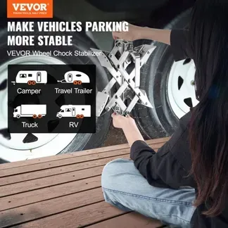 VEVOR Unterlegkeil für Wohnmobile, X-förmiger Unterlegkeil zur Stabilisierung von Wohnmobilen, für Reifenbreiten von 3,8 bis 25,4 cm, 2 Stk. Unterlegkeile mit Ratschenschlüssel und Aufbewahrungstasche VEVOR Unterlegkeil für Wohnmobile, X-förmiger Unterlegkeil zur Stabilisierung von Wohnmobilen, für Reifenbreiten von 3,8 bis 25,4 cm, 2 Stk. Unterlegkeile mit Ratschenschlüssel und Aufbewahrungstasche