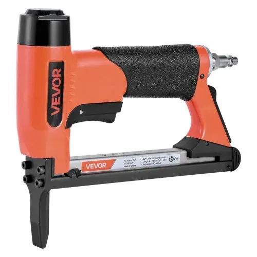 VEVOR Drucklufttacker, Langnasen-Druckluftnagler für Feindrahtklammern der Serie 80, 12,8 mm Krone, 6–16 mm Länge, max. 150 Stk. Nagelpistole für Polsterarbeiten, Holzbearbeitung, Heimwerken – Bild 8