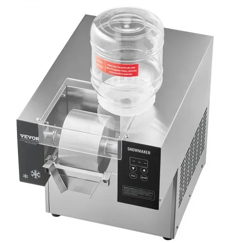 VEVOR Kommerzielle Schneeflocken-Eismaschine Schneeeisbereiter, 80 kg/24h Schneeflocken-Eismaschine, Eisrasierer elektrischer Schneekegel-Maker mit Luftkühlsystem & Touch-Screen für Bäckerei Café – Bild 10
