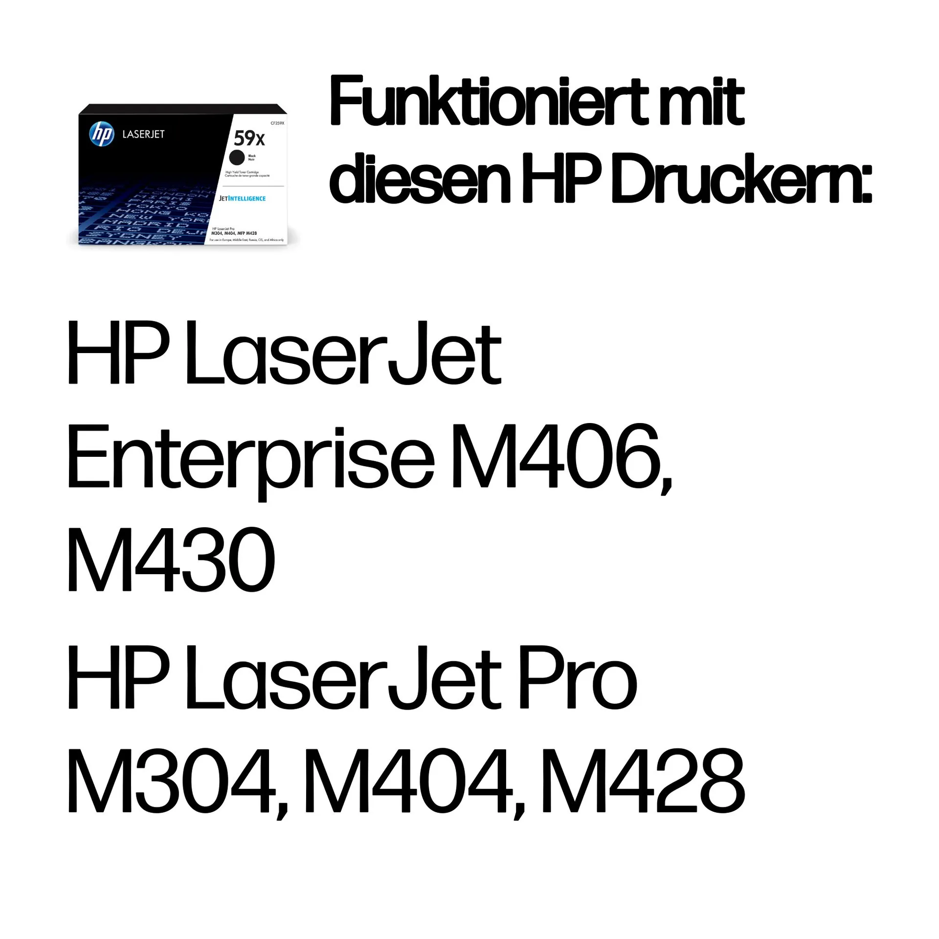 HP 59X Schwarz Original LaserJet Tonerkartusche mit hoher Reichweite – Bild 2