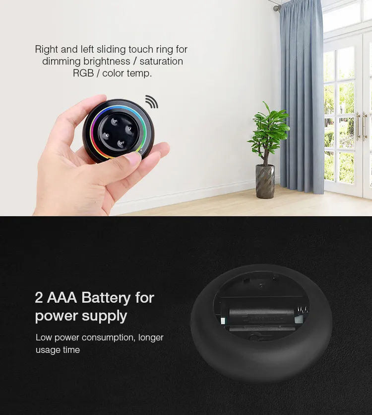 MiBoxer S2-B LED Fernbedienung Rainbow remote (b) RGB-WW (RGB+CCT) – Bild 3