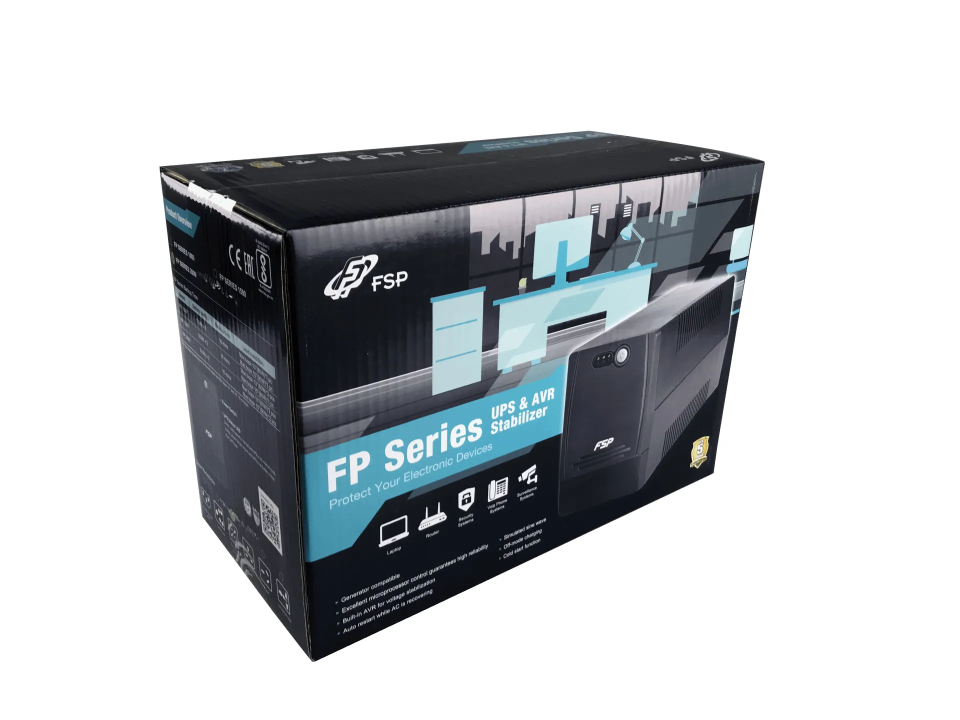 FSP FP 1500 Unterbrechungsfreie Stromversorgung (USV) Line-Interaktiv 1,5 kVA 900 W 4 AC-Ausgänge – Bild 6
