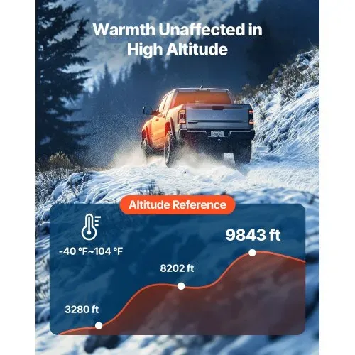 VEVOR Diesel-Luftheizung Standheizung 12-24V 5-8KW, schnell aufheizende Lufterhitzer mit Fernbedienung & quadratischer digitaler Farbanzeige, geräuscharm, für Wohnmobil Lkw Boot Anhänger – Bild 4