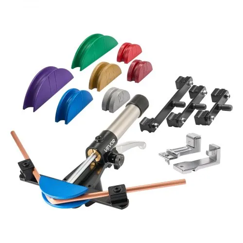 VEVOR Hydraulisches Rohrbiegegerät, 6-22 mm, Rohrbieger, Vorwärts-/Rückwärts, für HLK-Anlagen, mit 7 farbigen Aluminiumlegierungs-Backen, für HLK-Klimaanlagen, Kältetechnik & Autoreparaturen VEVOR Hydraulisches Rohrbiegegerät, 6-22 mm, Rohrbieger, Vorwärts-/Rückwärts, für HLK-Anlagen, mit 7 farbigen Aluminiumlegierungs-Backen, für HLK-Klimaanlagen, Kältetechnik & Autoreparaturen