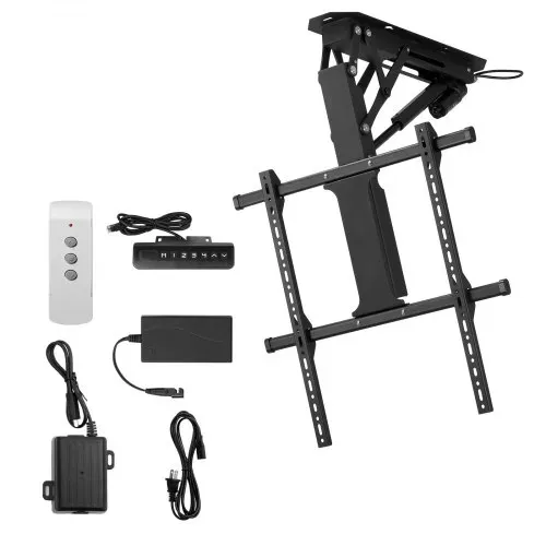 VEVOR motorisierte TV Deckenhalterung Halterung für 813 bis 1651 mm Fernseher, elektrischer verstellbarer herunterklappbarer Ständer mit max. VESA 60 x 60 cm, passend für Fernseher bis zu 40 kg – Bild 8