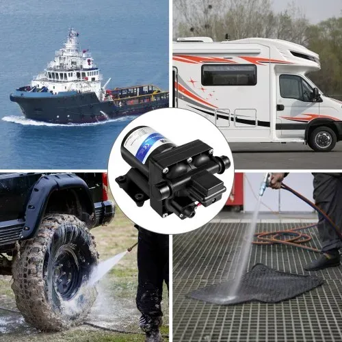 VEVOR 12 V Hochdruck-Membrane Wasserpumpe, 3 GPM Hochdruckmembran Wasserpumpe aus Polypropylen, Max. Druck 45 psi Wasserpumpe Selbstansaugend, mit Eingebautem Rückschlagventil, für Wohnwagen, Boot – Bild 6