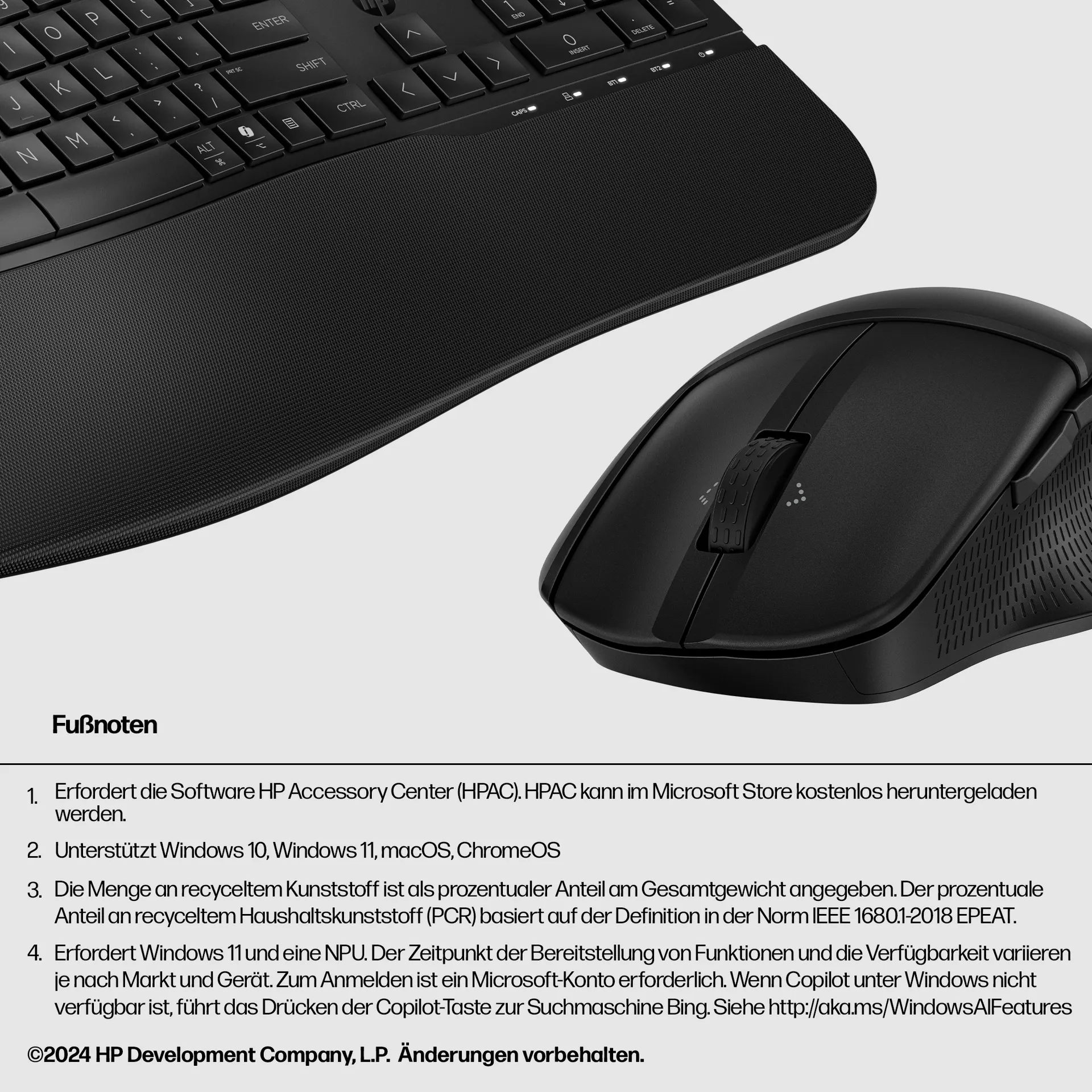 HP 685 Comfort Dual-Mode-Tastatur und -Maus – Bild 5