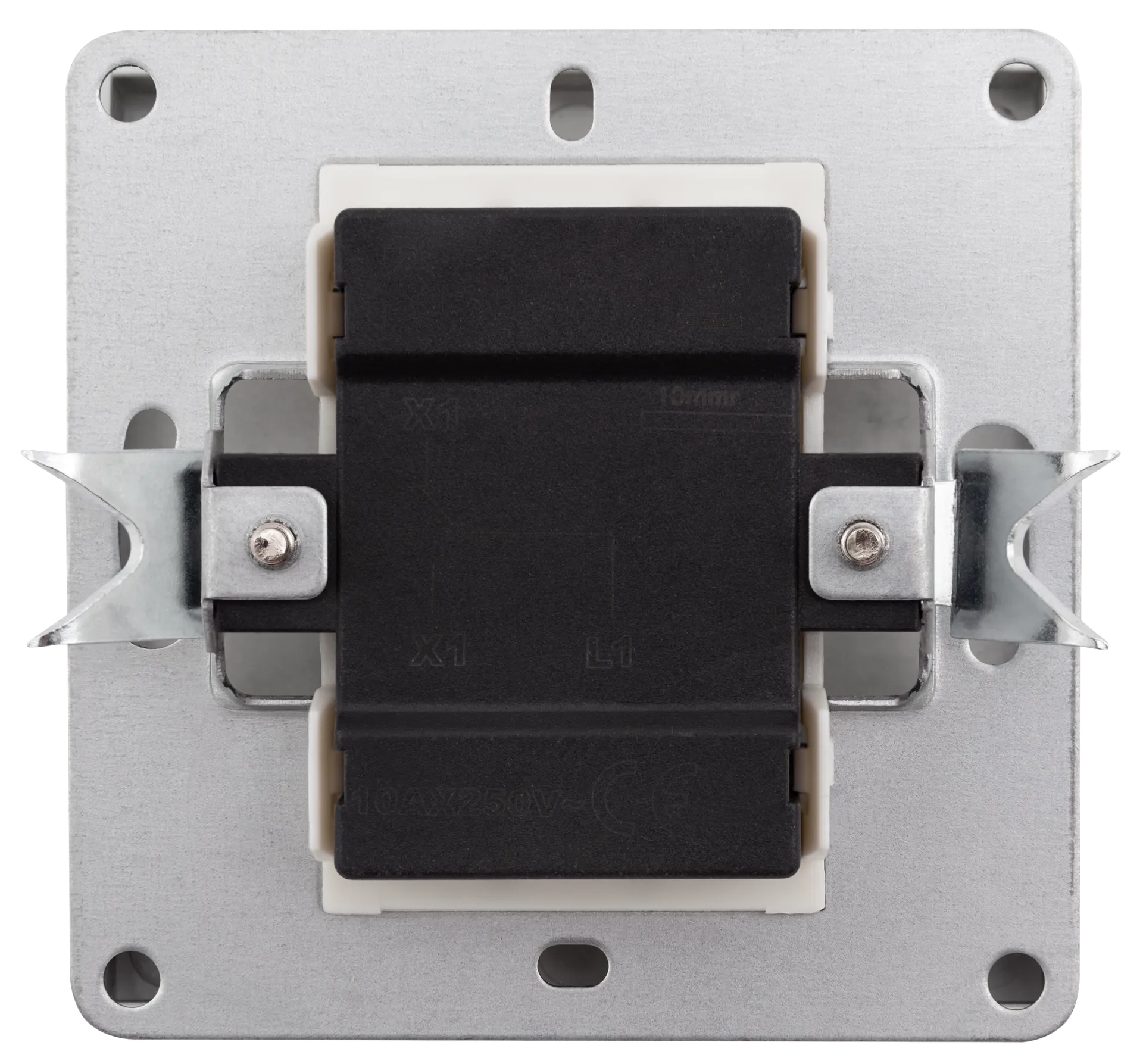 Wechselschalter McPower ''Shallow'' 250V~/10A, UP, Steckanschluss, anthrazit – Bild 2