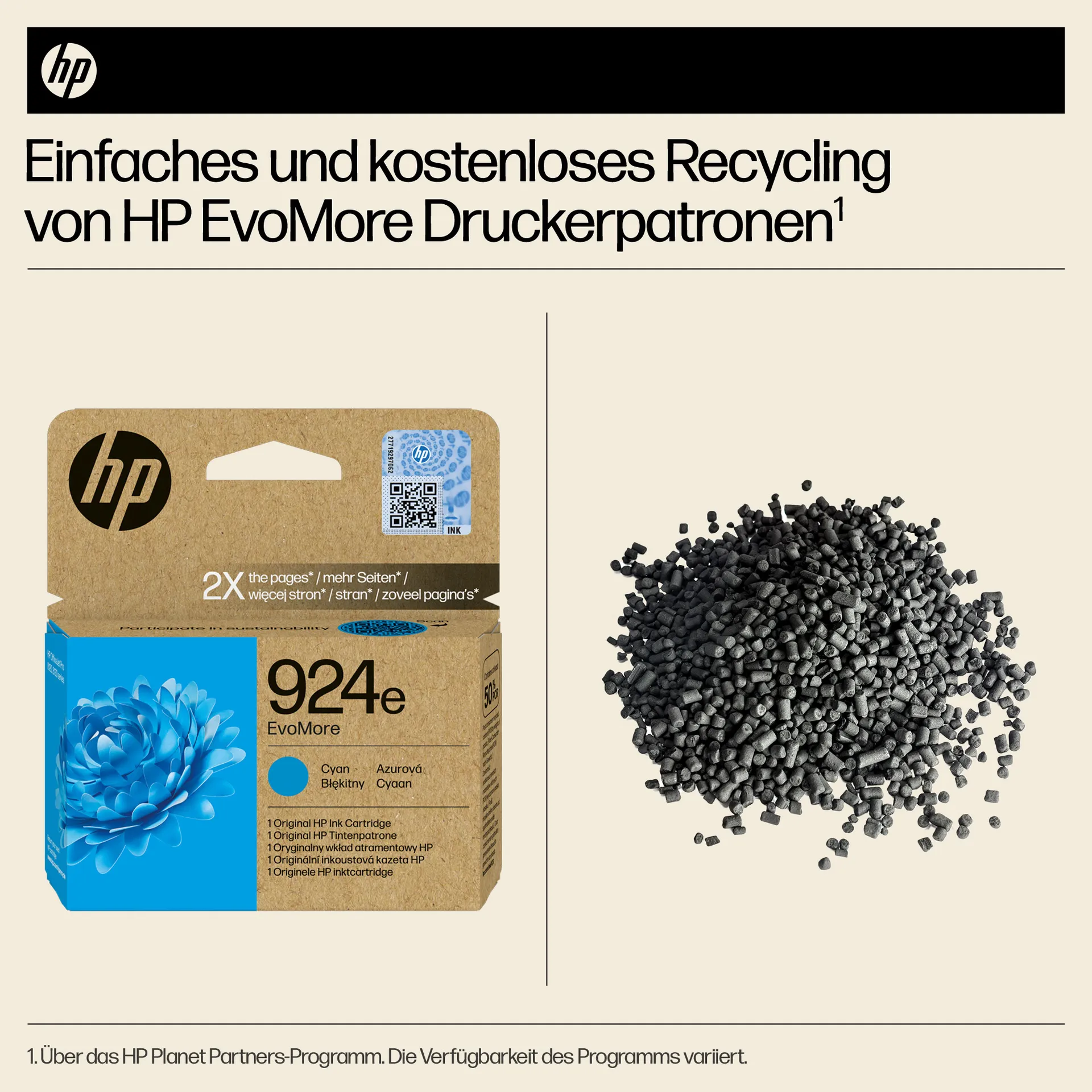 HP 924e EvoMore Cyan Original Druckerpatrone – Bild 5