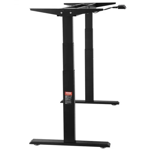 VEVOR Schreibtisch Gestell mit Doppelmotor, einstellbare Höhe 65-129 cm und Länge 110-178 cm, elektrisches Tischgestell, ergonomische Arbeitsstationsbasis, 3 Positionen (nur schwarzer Rahmen) – Bild 9