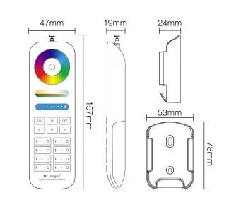 MiBoxer FUT086 LED Fernbedienung LoRa (433MHZ) – Bild 2