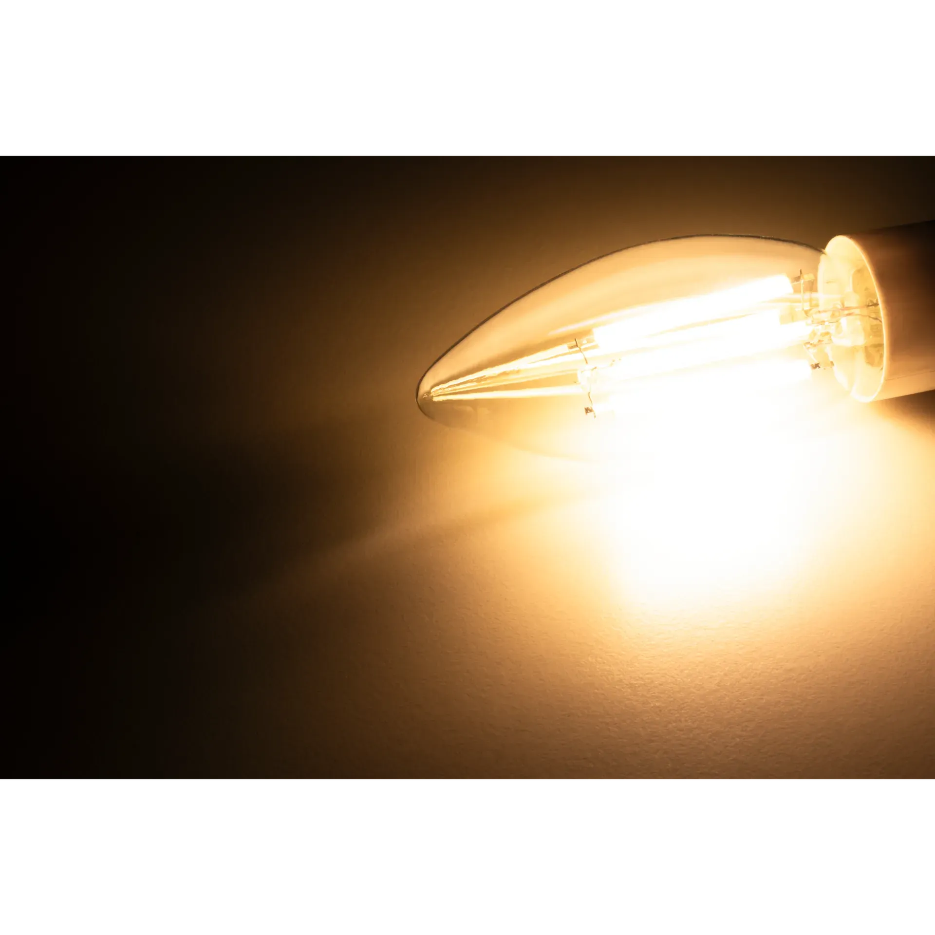 LED Filament Kerzenlampe McShine ''Filed'', 3000K, E14, 6W, 1055lm, 230V, warmweiß – Bild 3