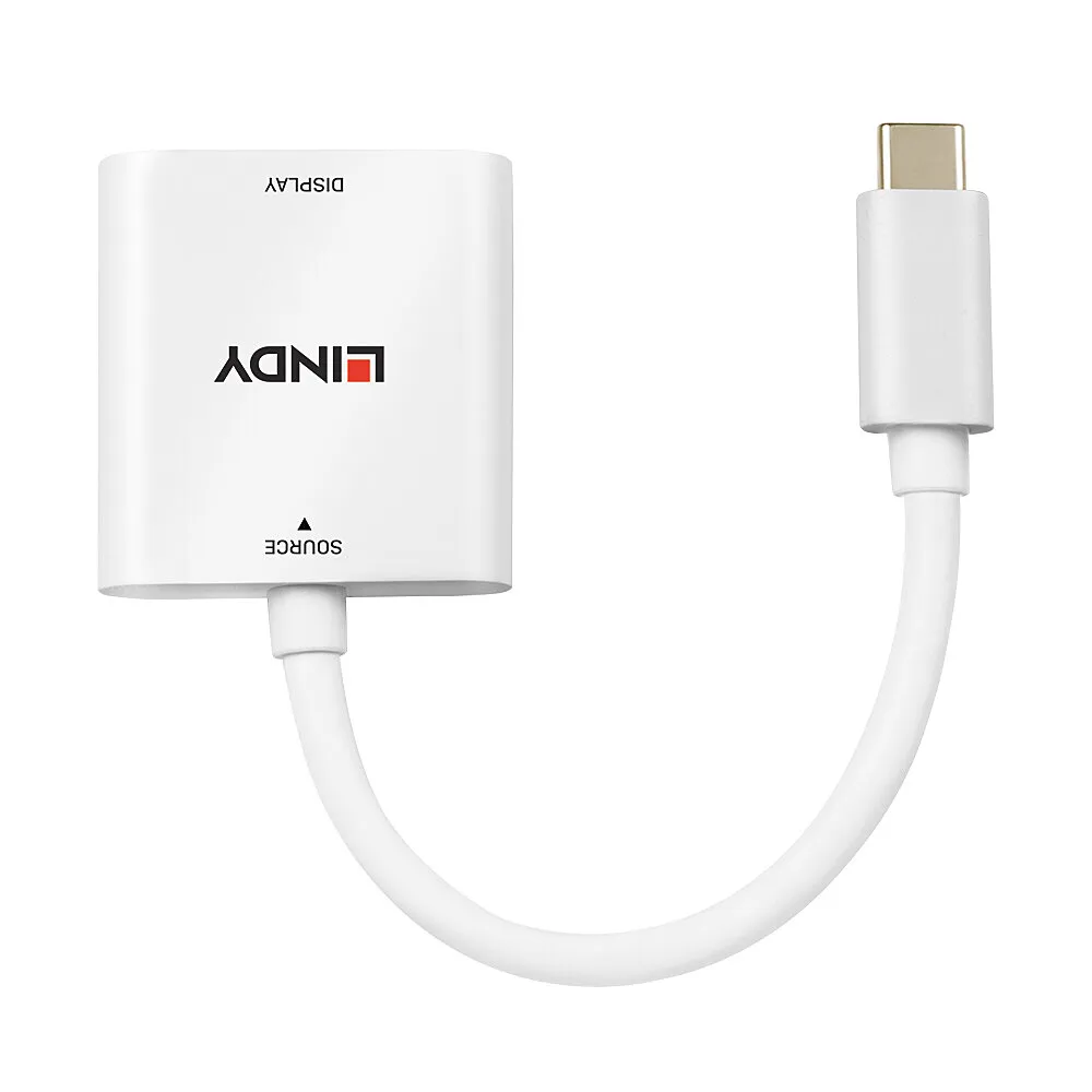 Lindy 43339 Videokabel-Adapter 0,1 m USB Typ-C HDMI Weiß – Bild 2