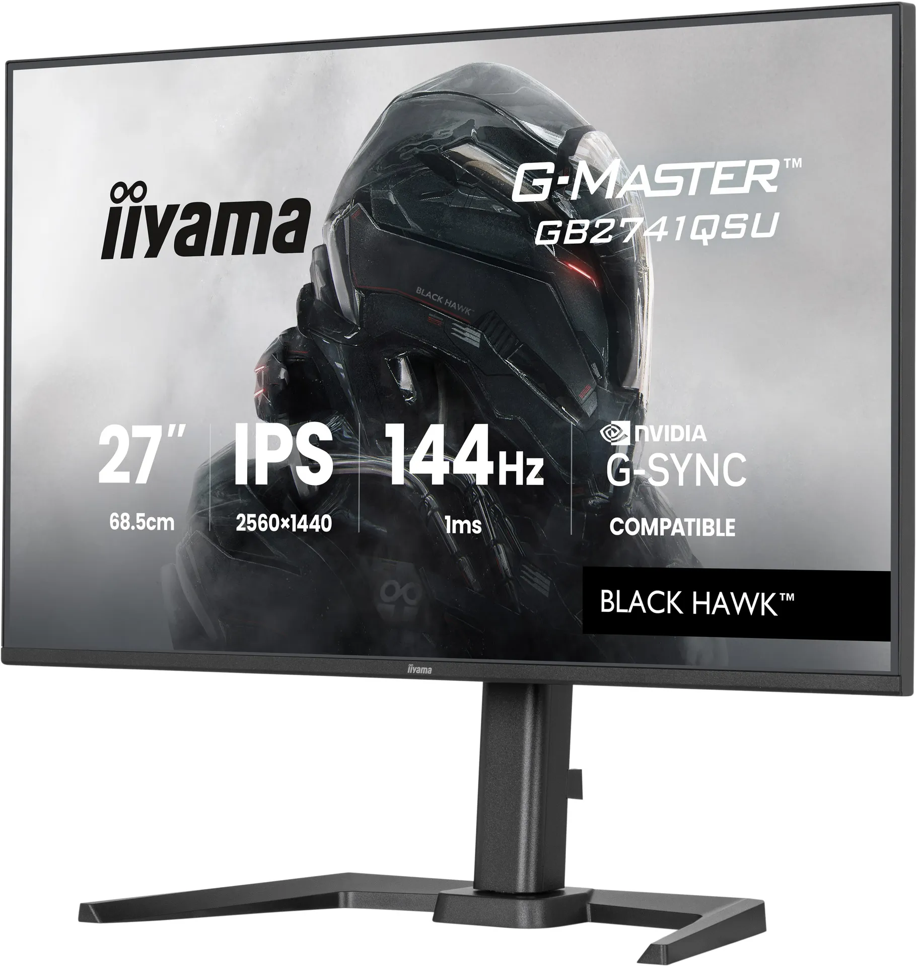 iiyama G-MASTER Mit dem GB2741QSU Black Hawk Monitor mit IPS-Panel-Technologie und 1 ms MPRT-Reaktionszeit bist du immer einen Schritt voraus – Bild 3