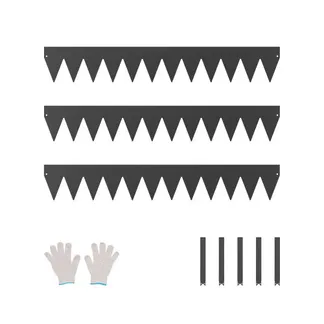 VEVOR Rasenkante, 3er Pack 38×208 mm, Beeteinfassung, Gartenpalisade, biegbare Garteneinfassung, robuste Beetumrandung, einfach zu installieren, Trennwand für Blumenbeete & Wege, schwarz VEVOR Rasenkante, 3er Pack 38×208 mm, Beeteinfassung, Gartenpalisade, biegbare Garteneinfassung, robuste Beetumrandung, einfach zu installieren, Trennwand für Blumenbeete & Wege, schwarz