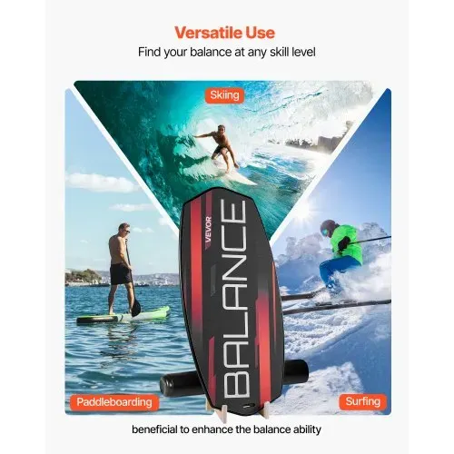 VEVOR Balance Board Set für Erwachsene (78 cm), Wackelbrett bis 200 kg Belastbar, inkl. Rolle, Magnetstoppern & Ablage, Gleichgewichtstrainer für Surf- & Core-Training, Physiotherapie, Schwarz – Bild 5