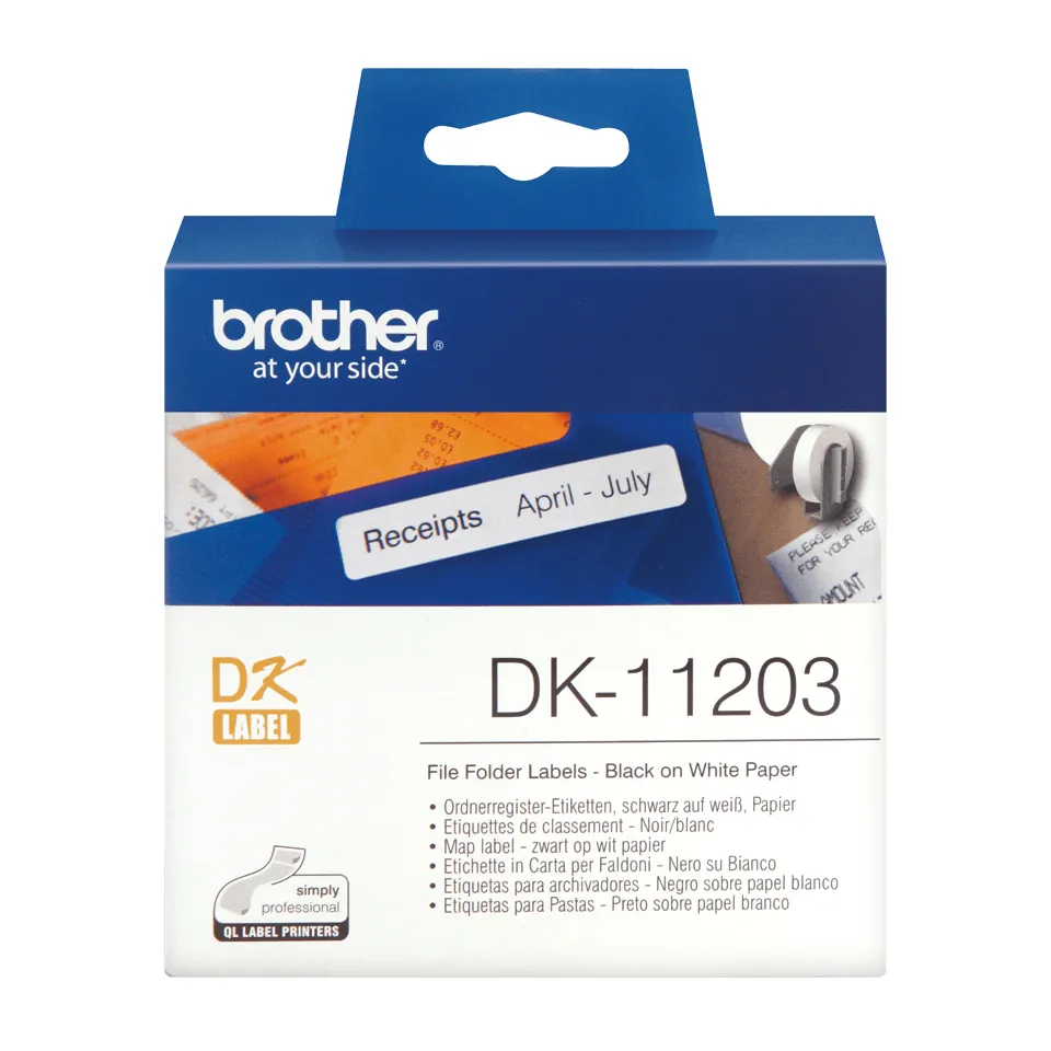 Brother DK-11203 Etiketten erstellendes Band Schwarz auf weiss – Bild 3