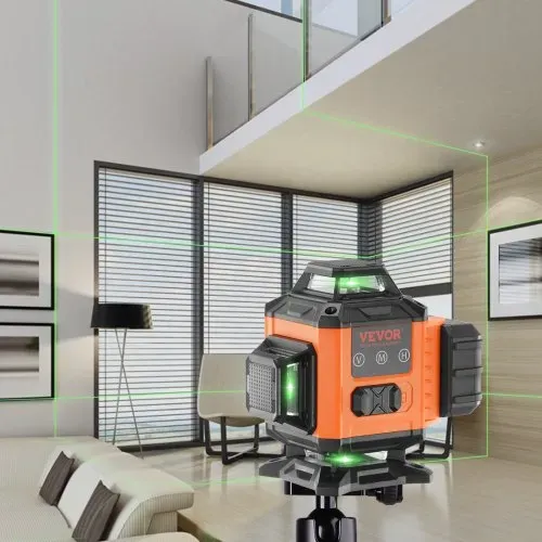 VEVOR Kreuzlinienlaser 30m Lasernivellier Selbstnivellierend Linienlaser 520nm±10nm Laserwellenlänge Baulaser ±0,28cm bei 10m Kreuzlaser ±3° Staub- & Wasserdicht inkl. Lithiumbatterie Typ-C-Leitung – Bild 7