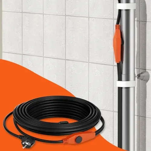 VEVOR Frostschutz Heizkabel, 9 m, 23 W/m, Heizkabel für Rohre mit eingebautem Thermostat, Rohrheizkabel zum Schützen von PVC-Schläuchen, Metall- & Kunststoffrohren vor dem Einfrieren – Bild 7